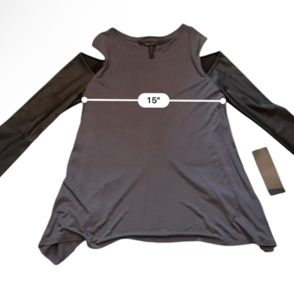 BCBG Max Azria Women’s Cold Shoulder Long Sleeve Top “Judson” Size XS NWT - Picture 8 of 10